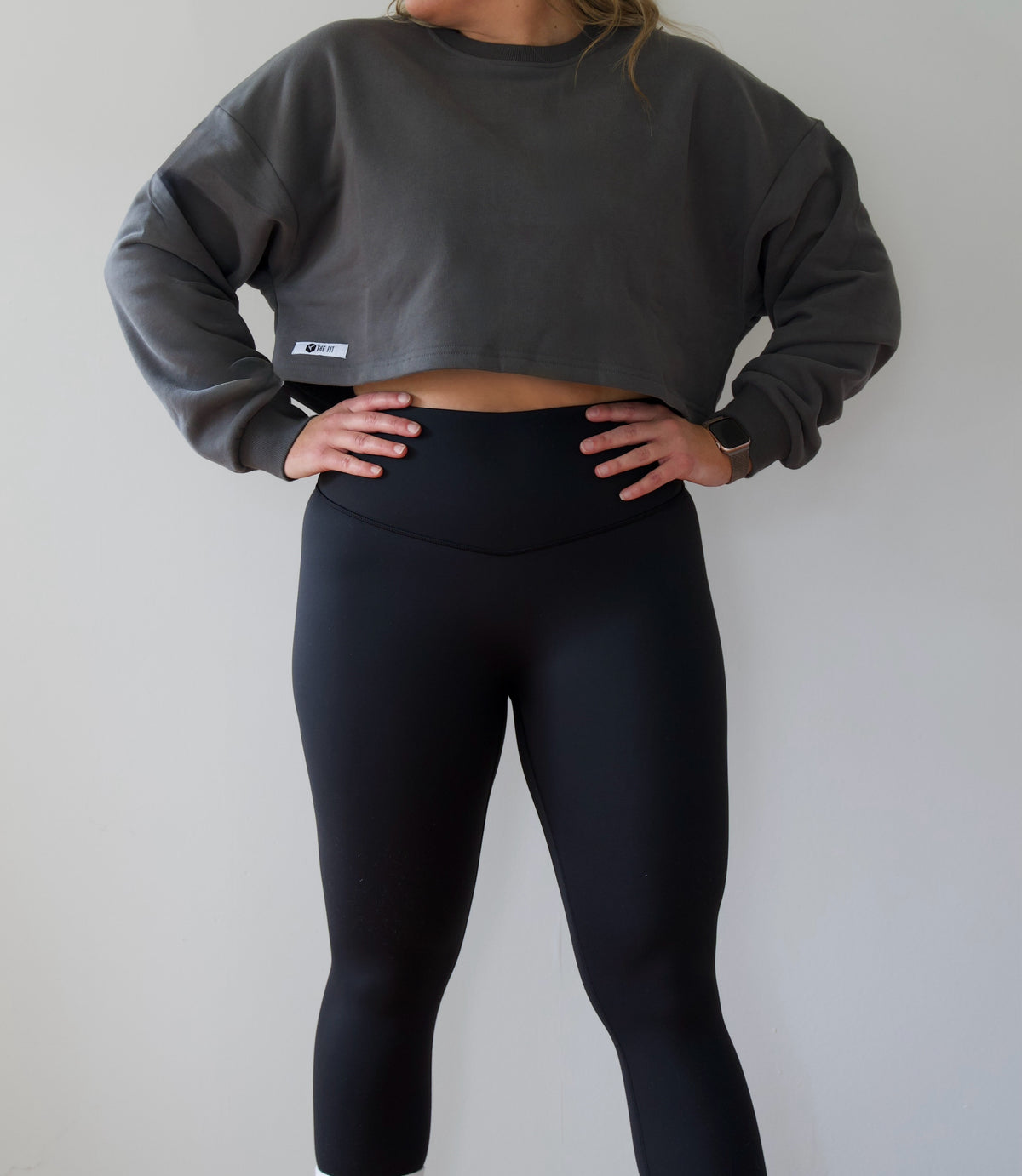 Crop sweater - Charcoal