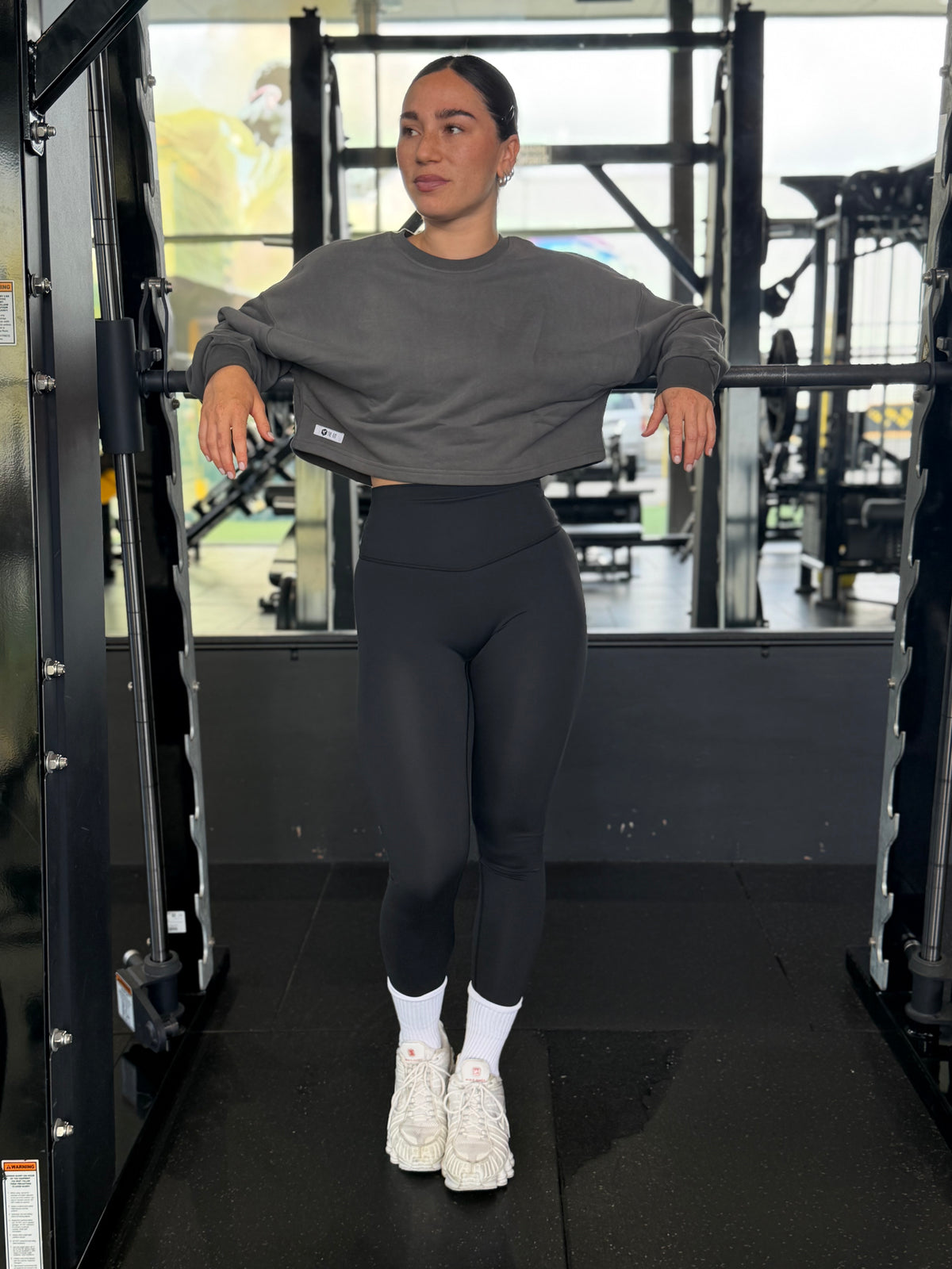 Crop sweater - Charcoal